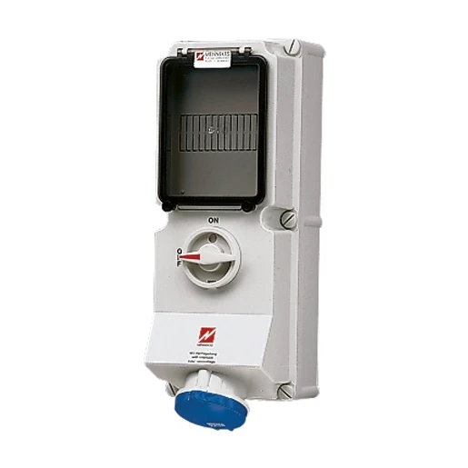 Mennekes WCD 16A3P 6H230V IP44MET RAIL
