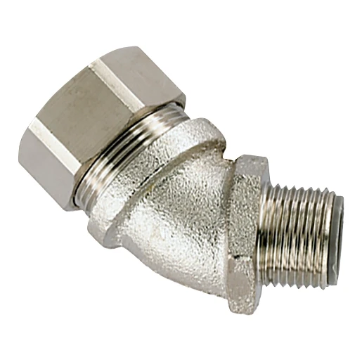 Hellermann Tyton METALEN COMPRESSIEKOPPELING 45° IP68 Ø32MM M32
