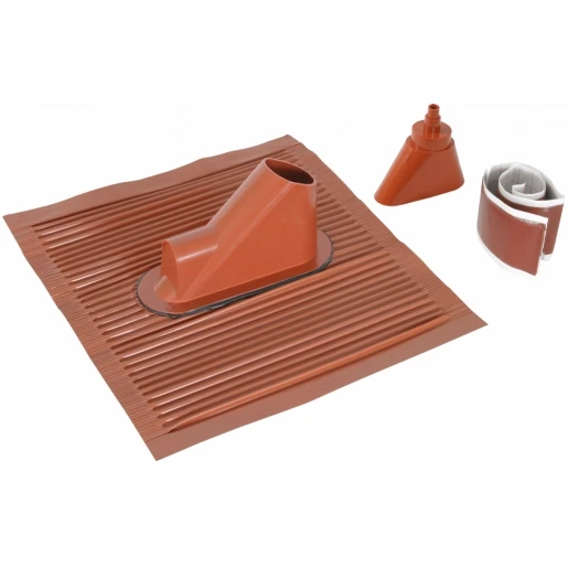 Dehn Roof bushing set (red) w.aluminium roof tile f.d 10/16/48mm