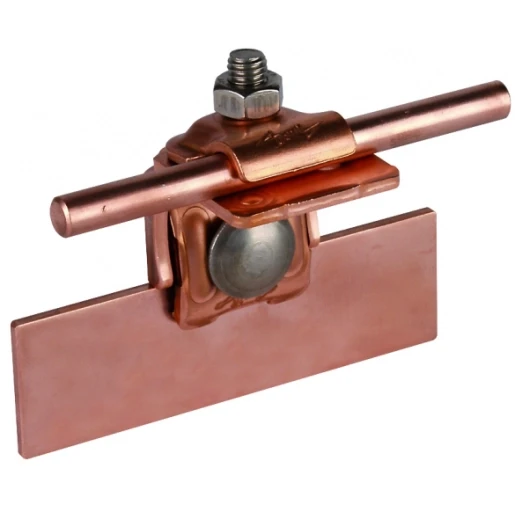 Dehn Saddle clamp cu clamping range 0.7-8mm angled w.clamping frame for