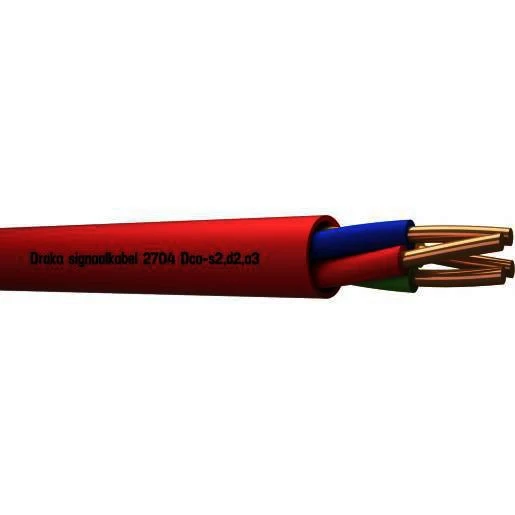 Draka 2700 signaalkabel Dca BM Rood 4x0,8mm - 500mtr
