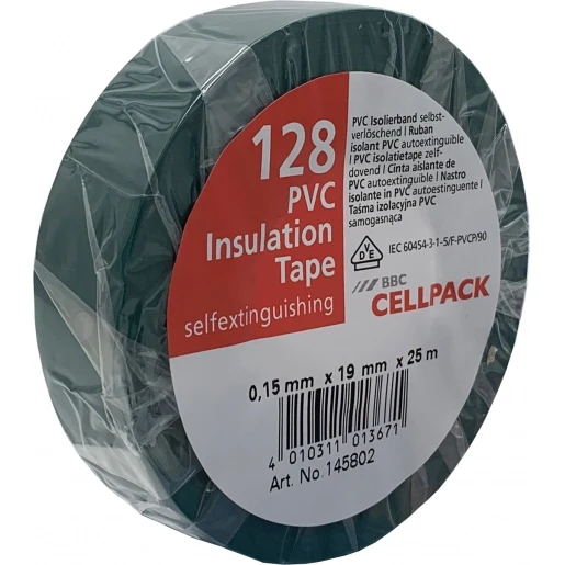 Cellpack TAPE PVC 128 19MMX25M GROEN