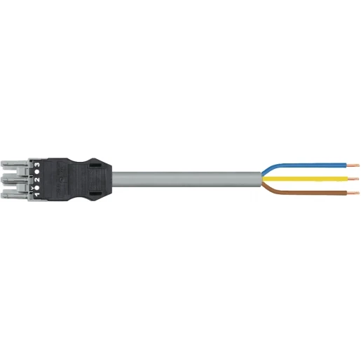 Wago SERIE 771 Patchkabel gebouwinstallatie 3p Contrastekker (female) Vrij kabeluiteinde 8000mm