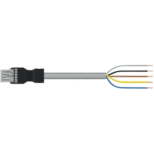 Wago SERIE 891 Patchkabel gebouwinstallatie 5p Contrastekker (female) Vrij kabeluiteinde 1000mm