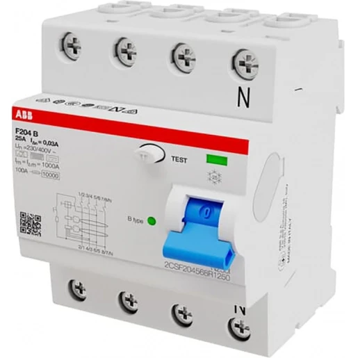 ABB System pro M compact Aardlekschakelaar 4p 25A A type B 2CSF204568R1250