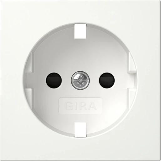 Gira System 55 wandcontactdoos ra sh zuiver wit 492103
