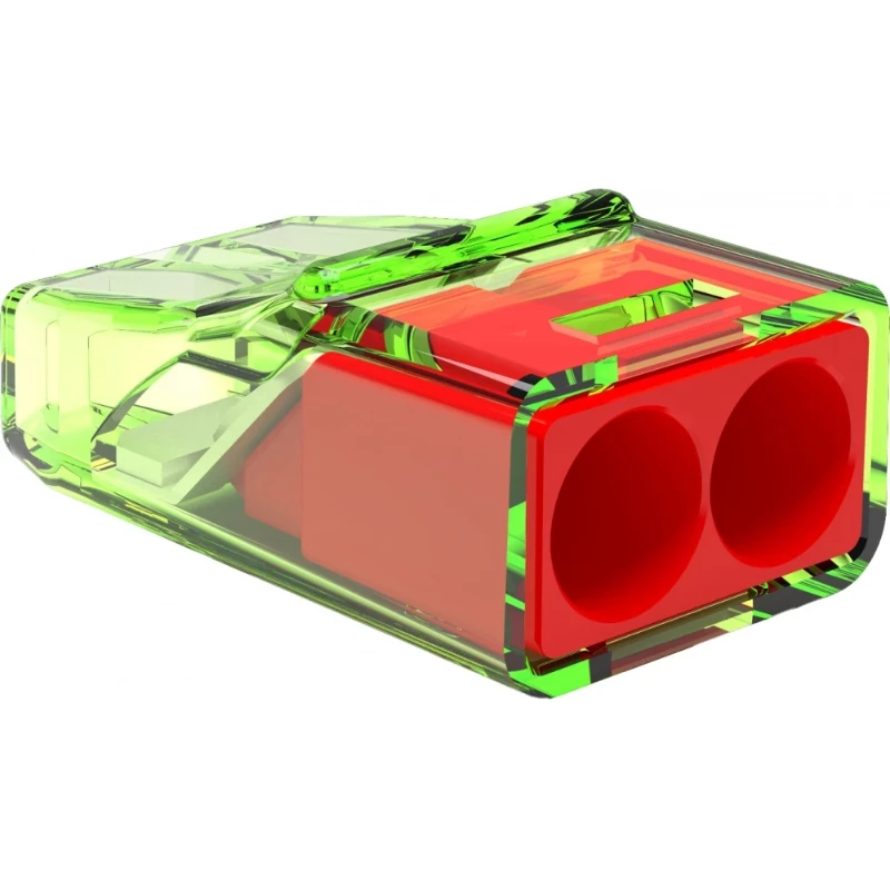 Conex Transparante steeklasklem 2-polig (massief 0.2-2,5 mm²)