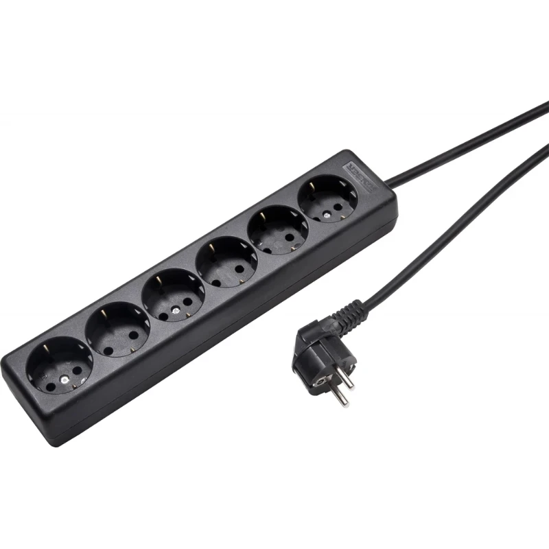 Martin Kaiser Contactdooscombinatie 6RA 16A IP20 snoer 1.5m 1060ZL/15W/SW