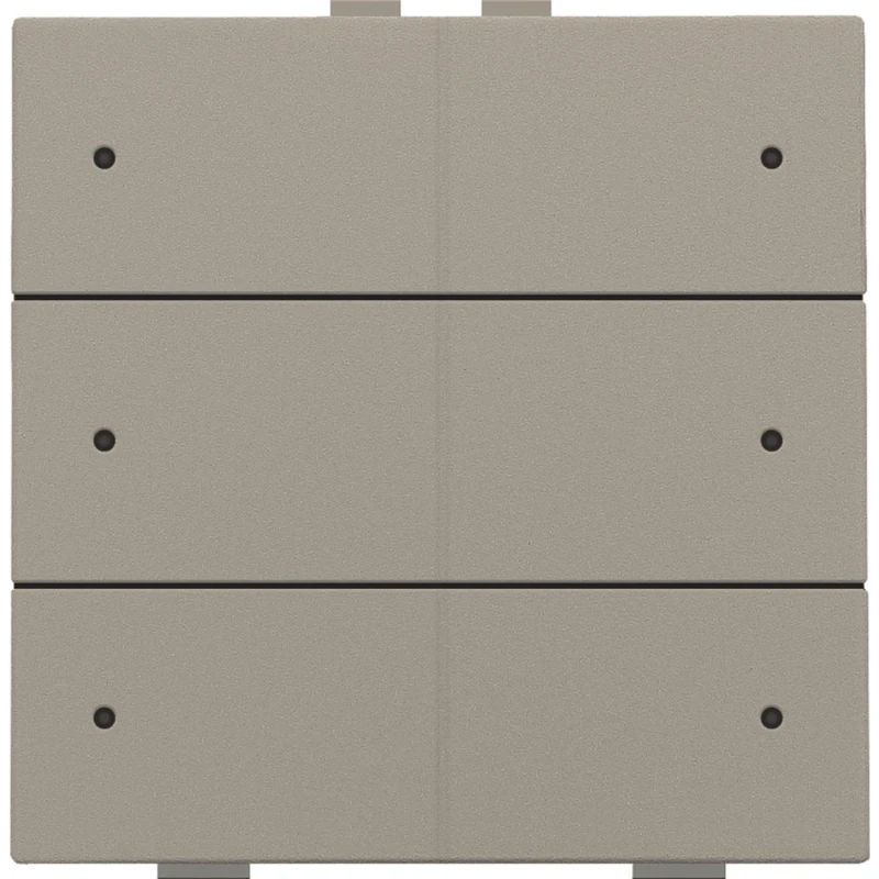 Niko Drukknop met led en comfortsensoren Home Control 6-voudig brons inbouw 123-52206