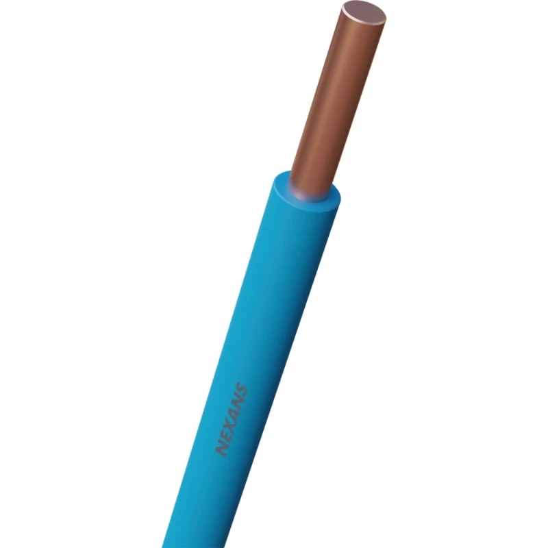 Nexans H07Z1-U Cca Installatiedraad 6mm² blauw 1M 10540477