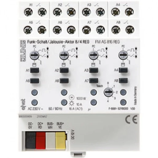 Jung eNet combiactor 8/4-kanaals DIN-rail