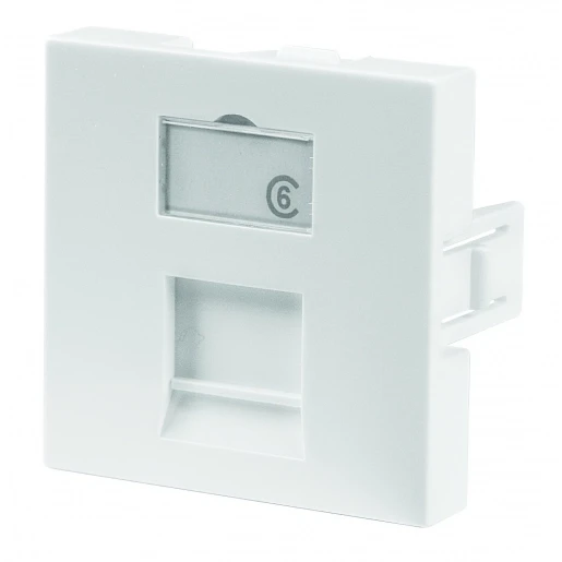 Gigamedia Faceplate 1port 45x45 wit