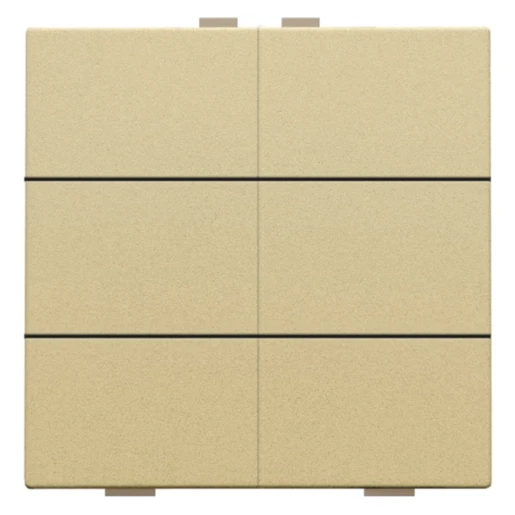 Niko Home Control Tastsensor bussysteem 6-voudig goud inbouw IP20 221-51006