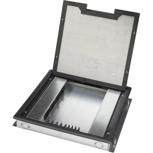 OCS Velox 2.0 H32 - 4x GST18-3 + 8x RJ45 uitsp. - deksel met 4 mm inlegdiepte met knst. oplegrand