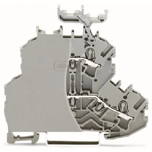 Wago Serie 2002 Verbindingsrijgklem 0,75-4mm² eendr. 0,25-2,5mm² meerdr. Grijs