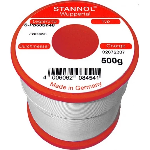 Stannol HF32 Soldeertin SN60PB39CU1 640103 500g 1mm 99040530