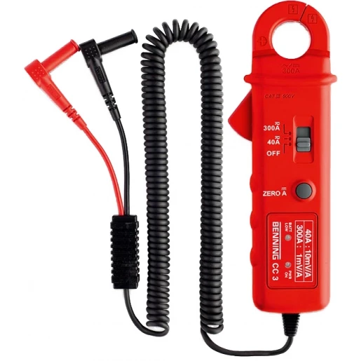 Benning CC 1 ampèretang adapter multimeter + PV 1-1 0.2 - 300A 600V 44044038