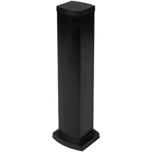 Legrand energiezuil universeel dubbelzijdig 680mm 2 compartimenten zwart RAL 9005 653125
