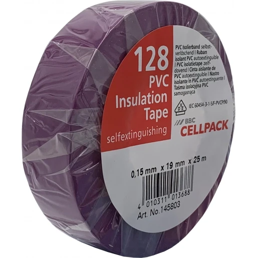 Cellpack TAPE PVC 128 19MMX25M VIOLET