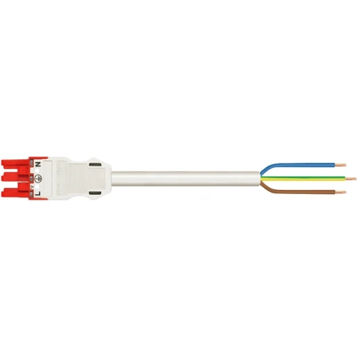 Wago SERIE 771 Patchkabel gebouwinstallatie 3p Contrastekker (female) Vrij kabeluiteinde 8000mm