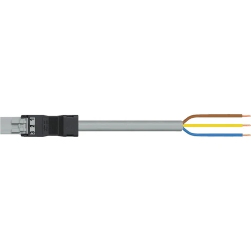 Wago SERIE 891 Patchkabel gebouwinstallatie 3p Stekker Vrij kabeluiteinde 4000mm