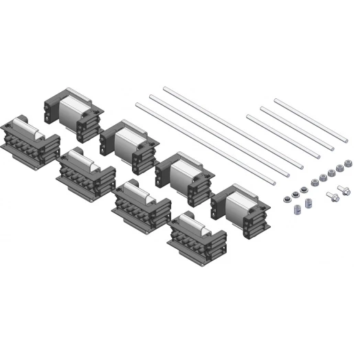 nVent Eriflex FleXbus Steun Kit plat 3 Polig + Neutraal 138mm x 125,5mm