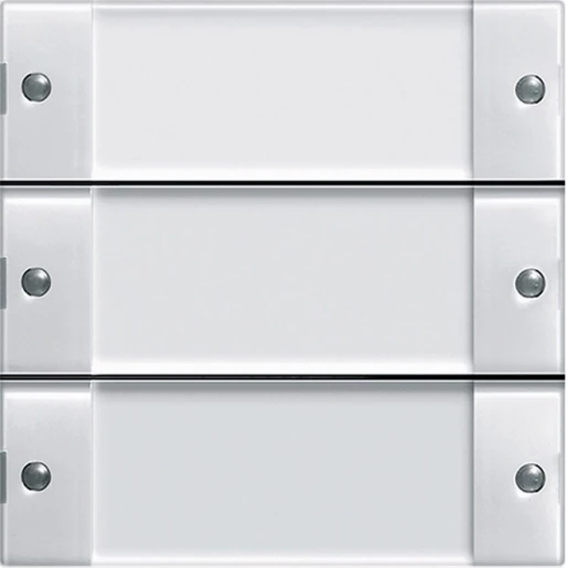 Gira System 55 draadloze wandzender zuiver wit 3-voudig Glanzend kleurloos 5333100
