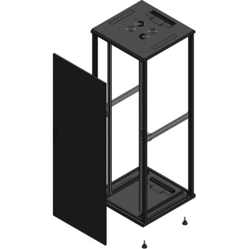 Gigamedia Vloer patchkast AV enkel TOL SP EX 19" 47HE 800x800mm Zwart GGM 704788PTSSPEX