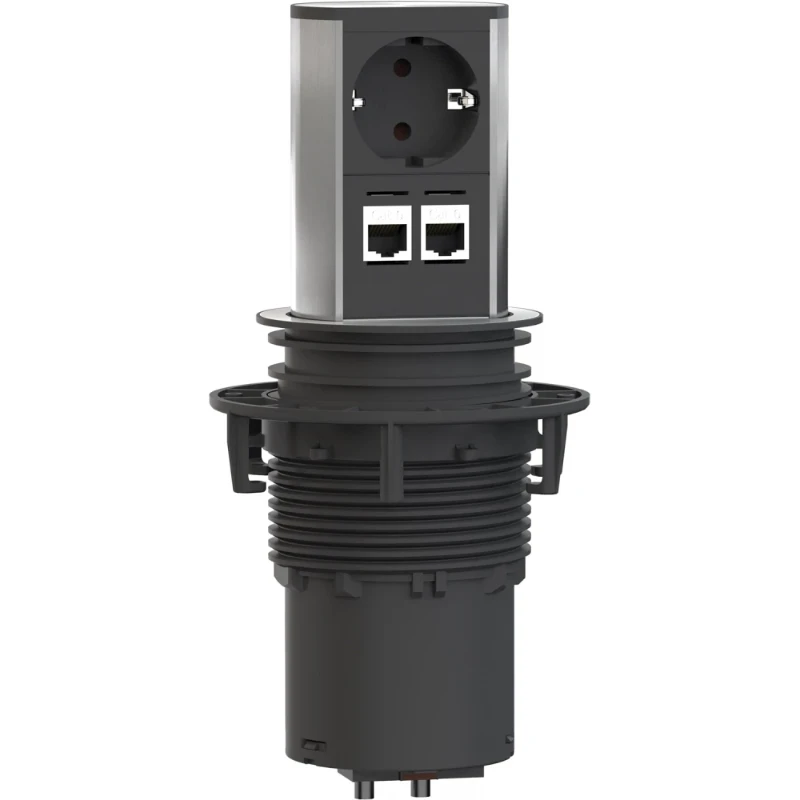 Bachmann Inbouw stopcontacten contactdooscombinatie inbouwunit 1RA 16A IP20 snoer 0.5m 928.0040