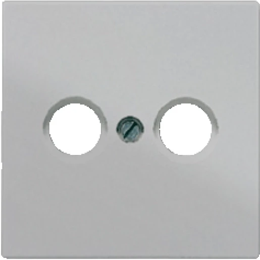 Jung LS range centraalplaat- (onderdeel) afdekking ls990 1 connector Zonder label grijs LS990TVLG
