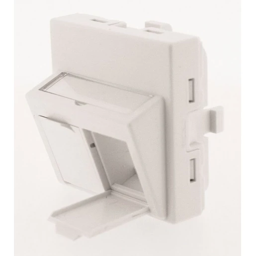 Gigamedia Faceplate 2port 45x45 wit