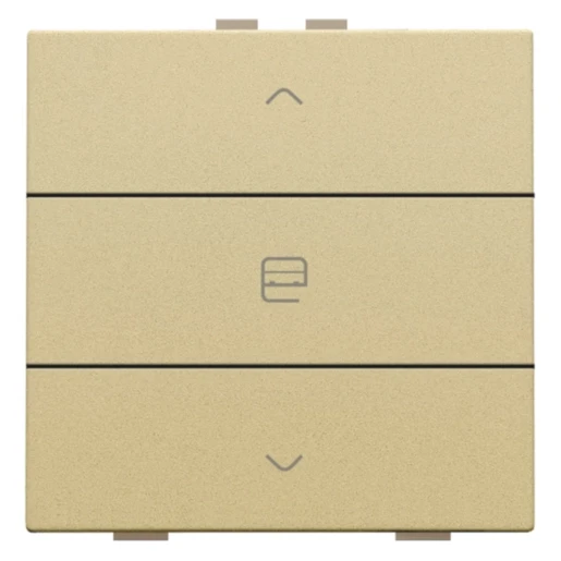 Niko Home Control Bediening motorsturing 3-voudig goud inbouw IP20 221-51033