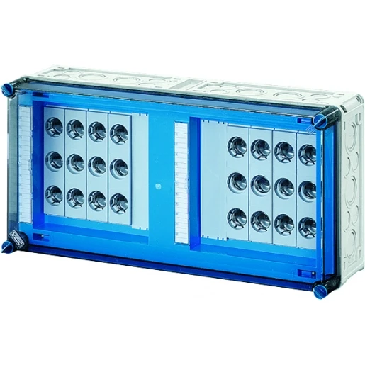 Hensel Enymod mi zekeringkast 3p dii e27 op rail 5p bm4 630a Schroefzekering 8x25A 300x600x170mm MI 3472