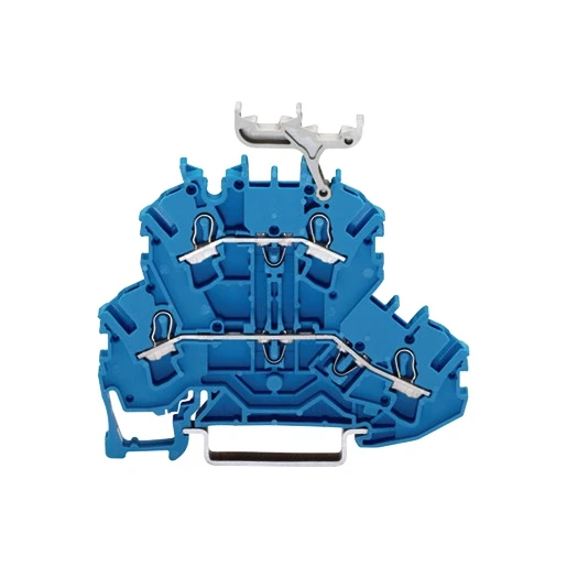 Wago Serie 2002 Verbindingsrijgklem 0,75-4mm² eendr. 0,25-2,5mm² meerdr. Blauw