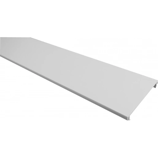 GGK deksel wandgoot glad PVC 2000x80mm onbehandeld RAL 9010 11706G