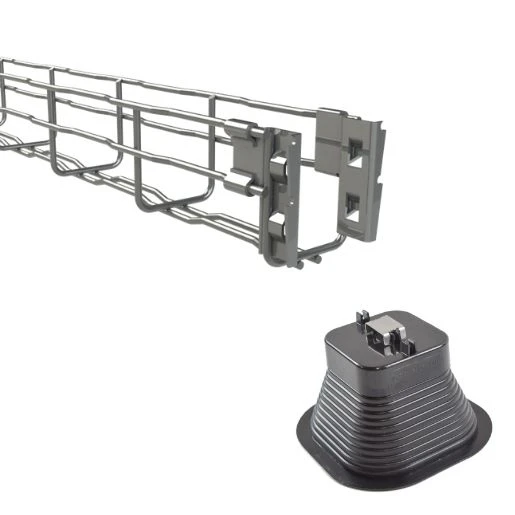 Conduct draadgoot set U-vorm 3000x60x65mm Staal bandverzinkt zink-aluminium RSC6560-12M