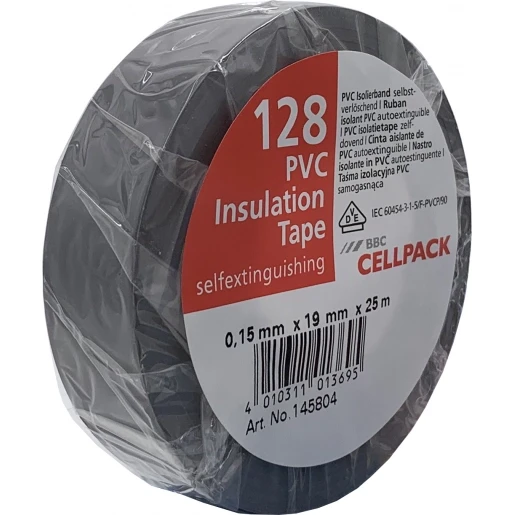 Cellpack TAPE PVC 128 19MMX25M GRIJS