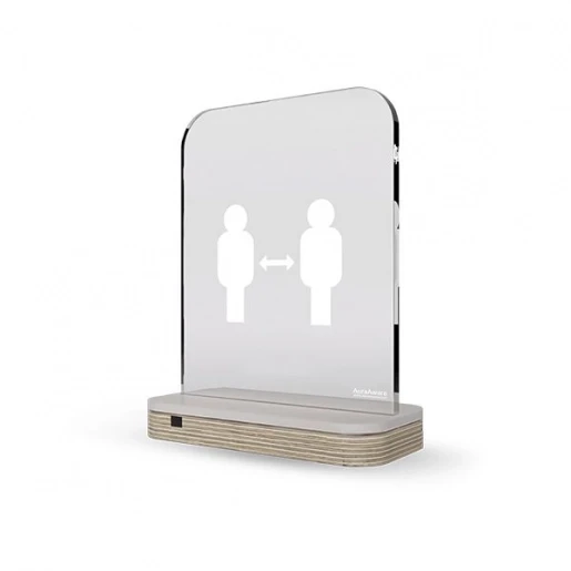 Koopman slimme afstandmeter eiken wit licht & geluid 1,5m LED Compleet apparaat 5V Rood/groen IP20 IL-AURA01