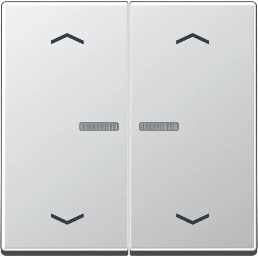 Jung A range home stuurafdekking pijl a500 2-voudig Mat aluminium RAL 9006 BTA17102PAL
