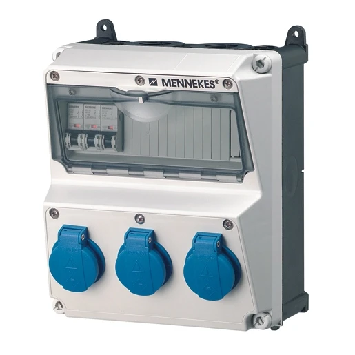 Mennekes AMAXX contactdoos combinatie 2 modules