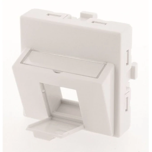 Gigamedia Faceplate 1port 45x45 wit