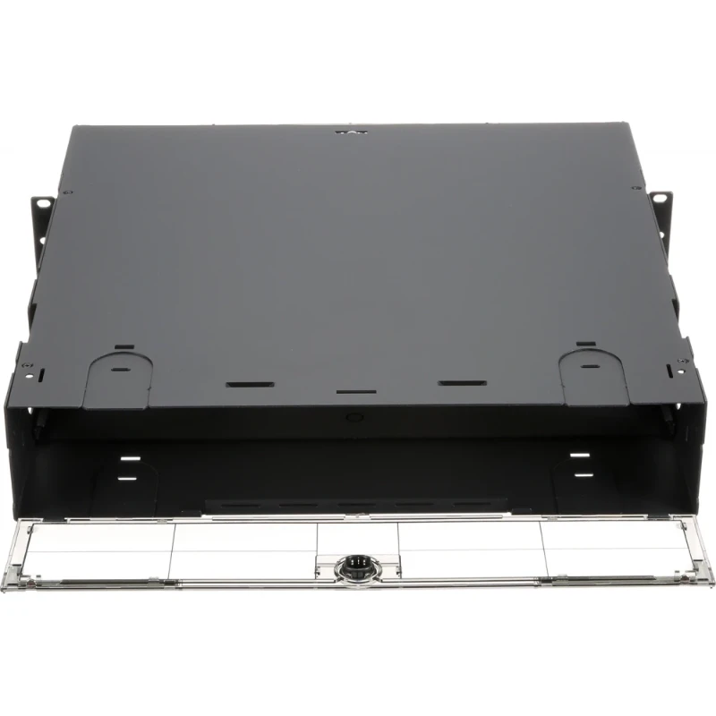 Panduit OPTICOM QUICKNET RACK MOUNT FIBER CASSETTE ENCLOSURE 2 RU HOLDS 8 CASSETTES