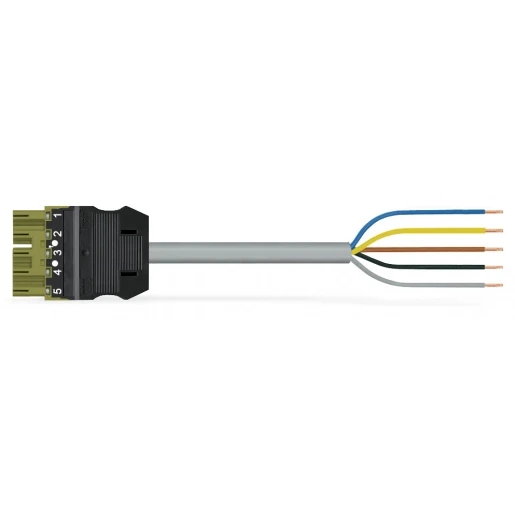 Wago Serie 771 Patchkabel gebouwinstallatie 5p Stekker Vrij kabeluiteinde 8000mm