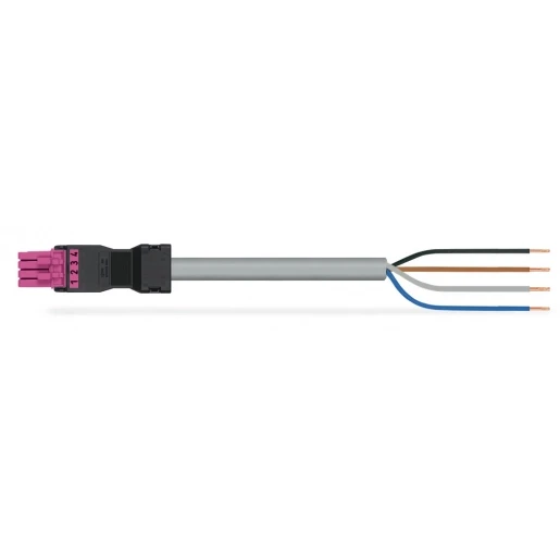 Wago Serie 891 Patchkabel gebouwinstallatie 4p Contrastekker (female) Vrij kabeluiteinde 1000mm