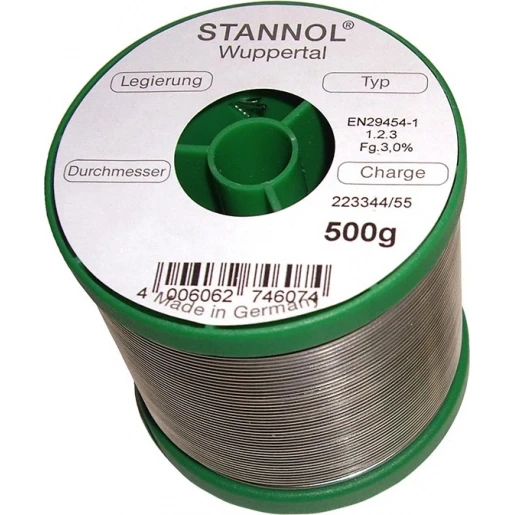 Stannol HF32 Soldeertin SN99,3CU0,7 648108 500g 1mm 99040532
