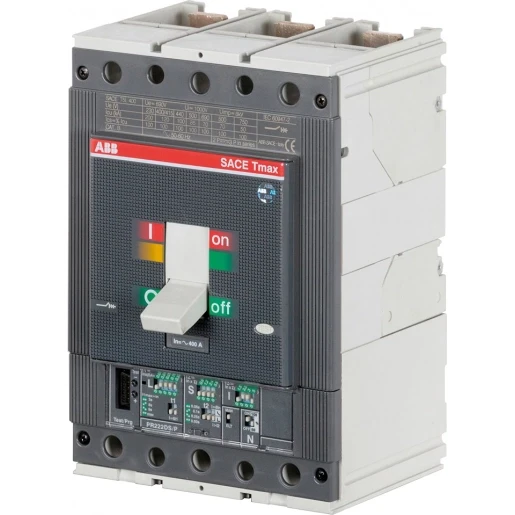 ABB TMAX T5N 400/R320 3P VAST MET VOORAANSLUITING PR222DS/P-LSI MICROPROC