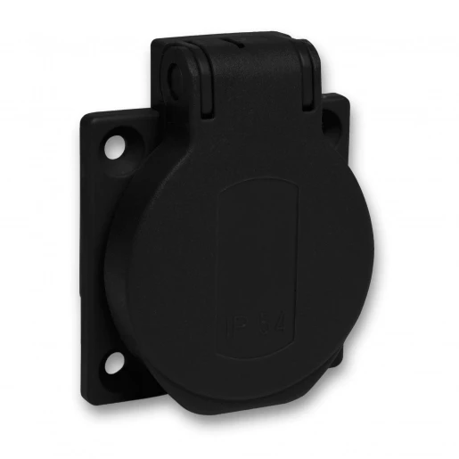 Schneider Electric Pratika wandcontactdoos inbouw 50x50 50 x 50 mm 250V 16A IP54 zwart PKS51N