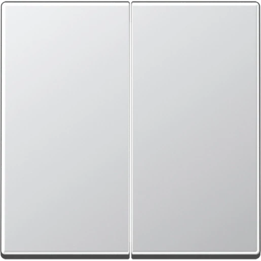 Jung A range Tastafdekking A500 2-voudig Mat aluminium RAL 9006 A1702AL