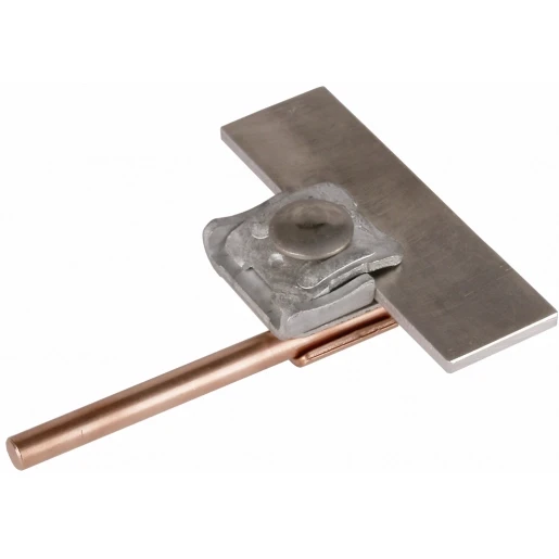 Dehn Bimetallic saddle clamp cu-st/tzn clamping range 0.7-8mm for rd 6-10mm