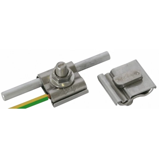 Dehn Uni earthing clamp stst f.rd 8-10mm a.cond.4-50mm² w.m10 screw and
